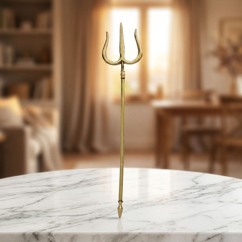 Brass Trishul 26" — 26"