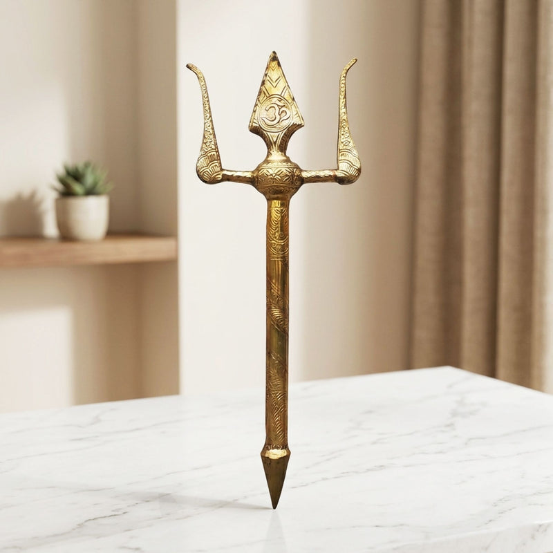 Brass Trishul — 30"