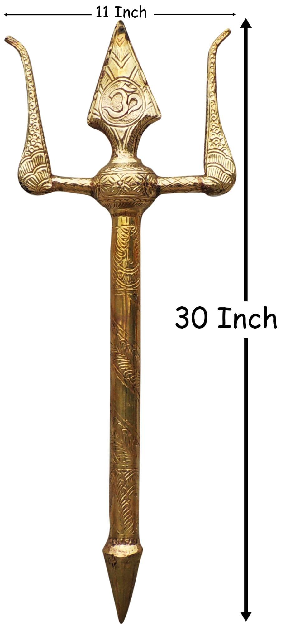 Brass Trishul — 30"