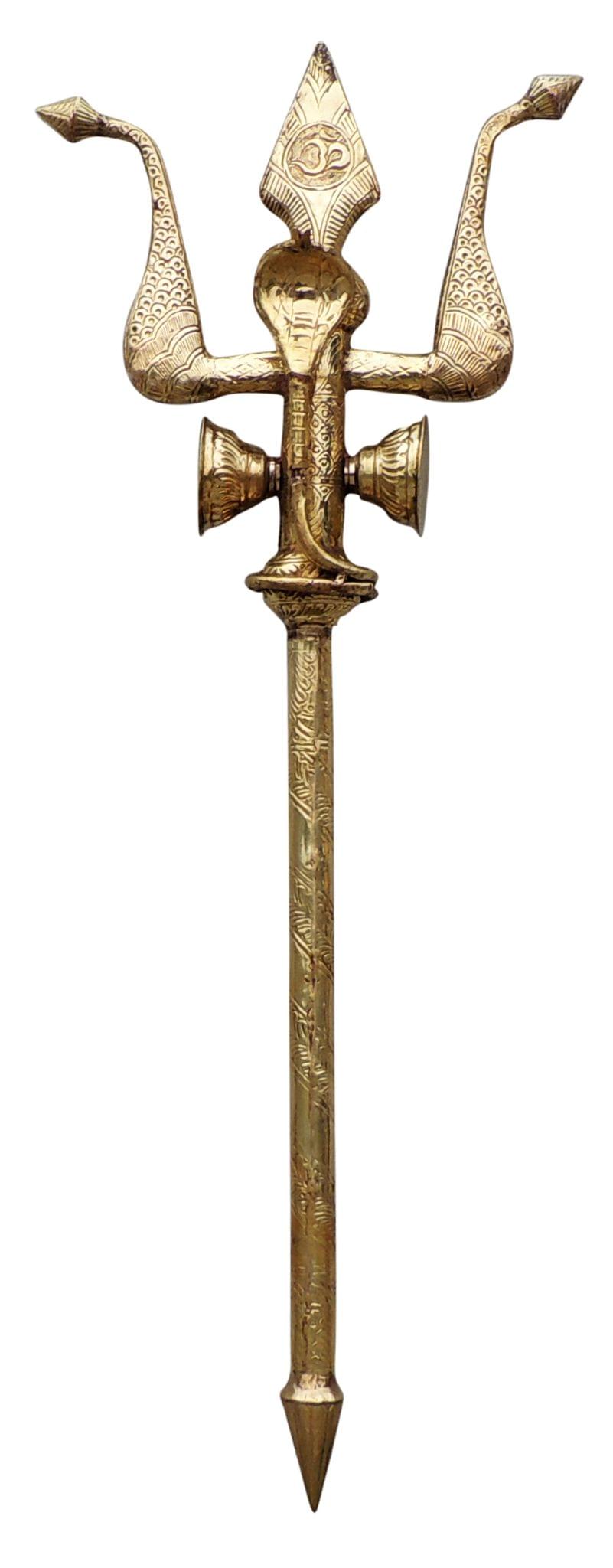Brass Trishul — 48"