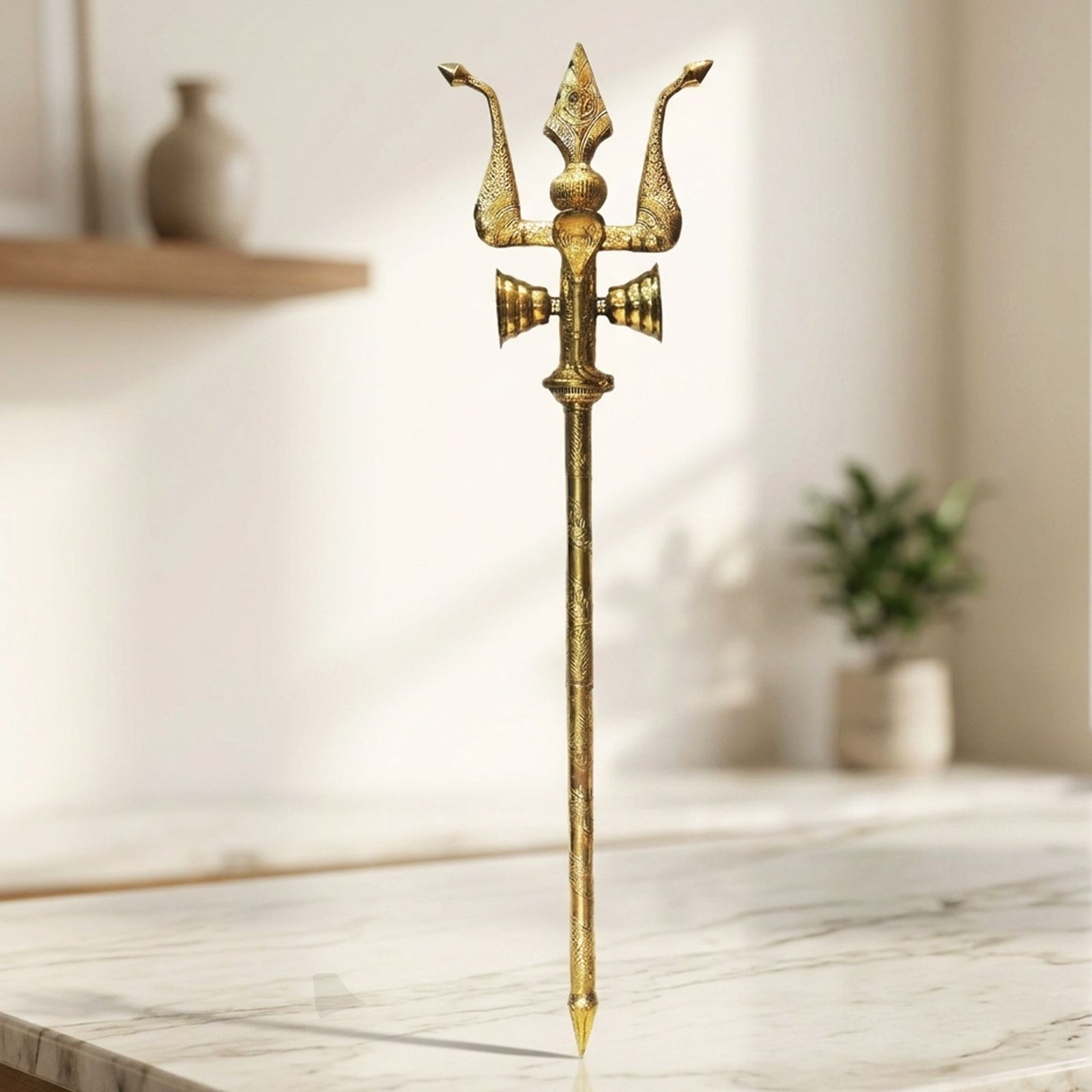 Brass Trishul — 60"