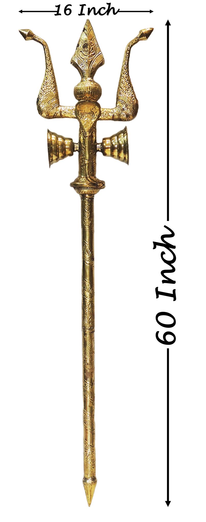 Brass Trishul — 60"