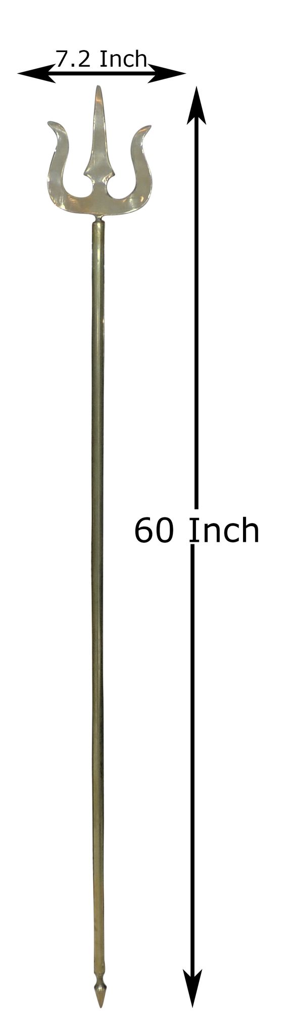 Brass Trishul — 60"