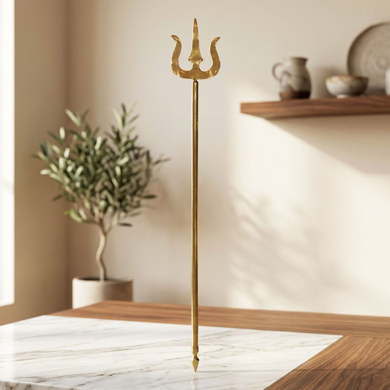 Brass Trishul — 60"