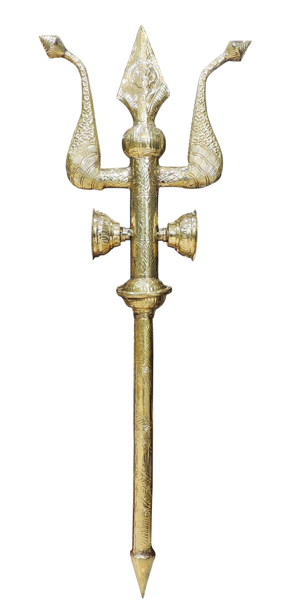 Brass Trishul — 44.5"