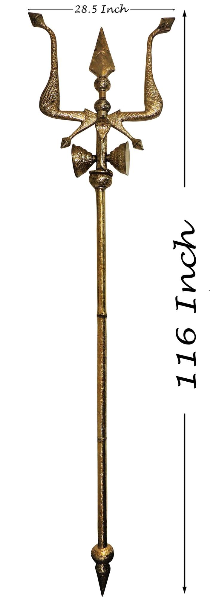 Brass Trishul — 116"