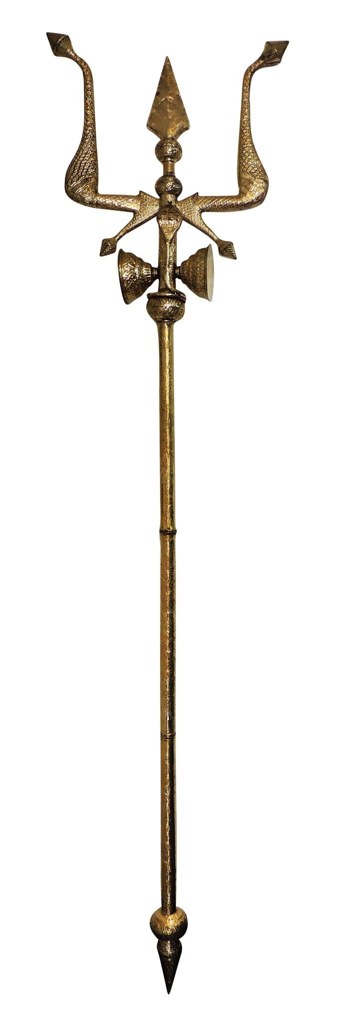 Brass Trishul — 116"