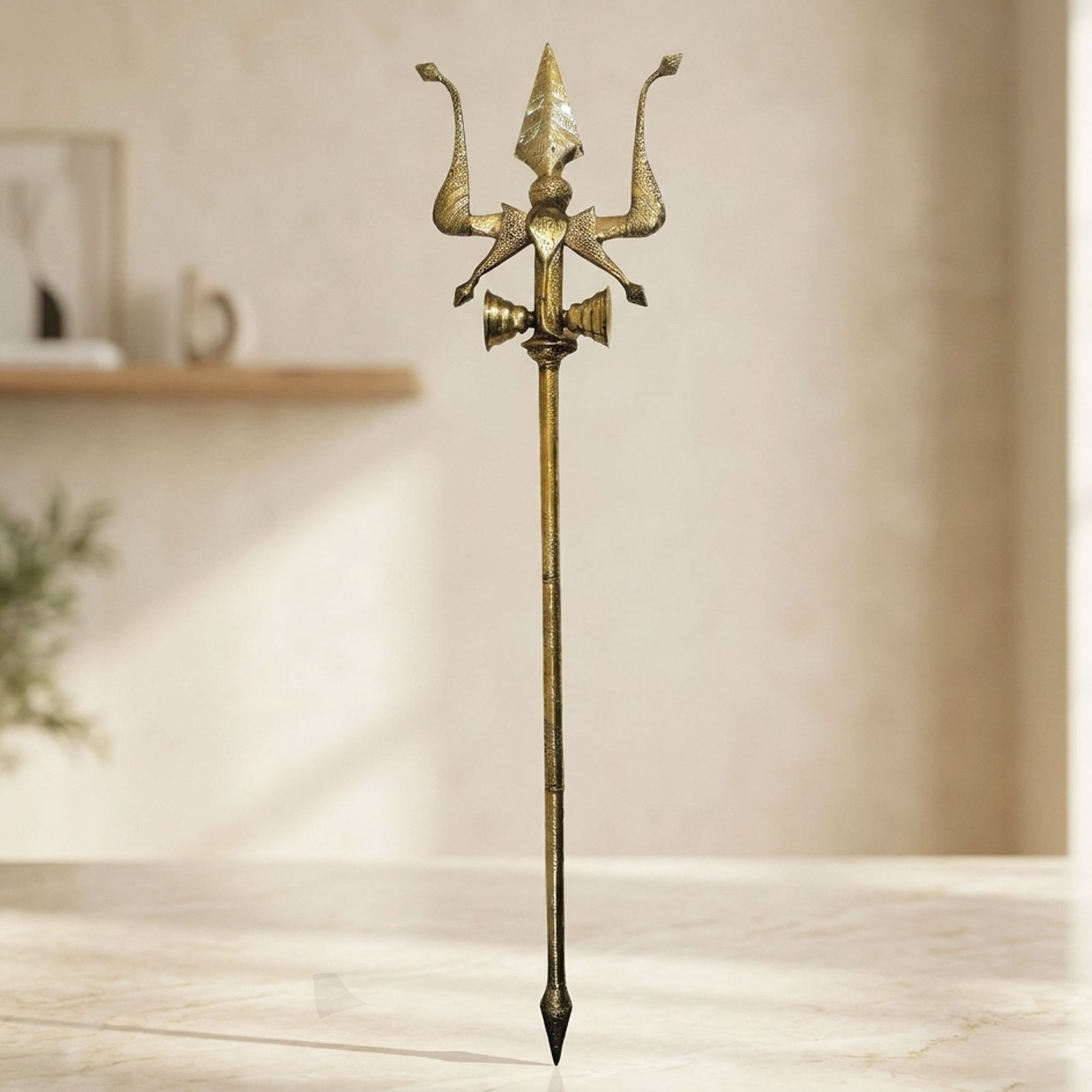 Brass Trishul — 79"