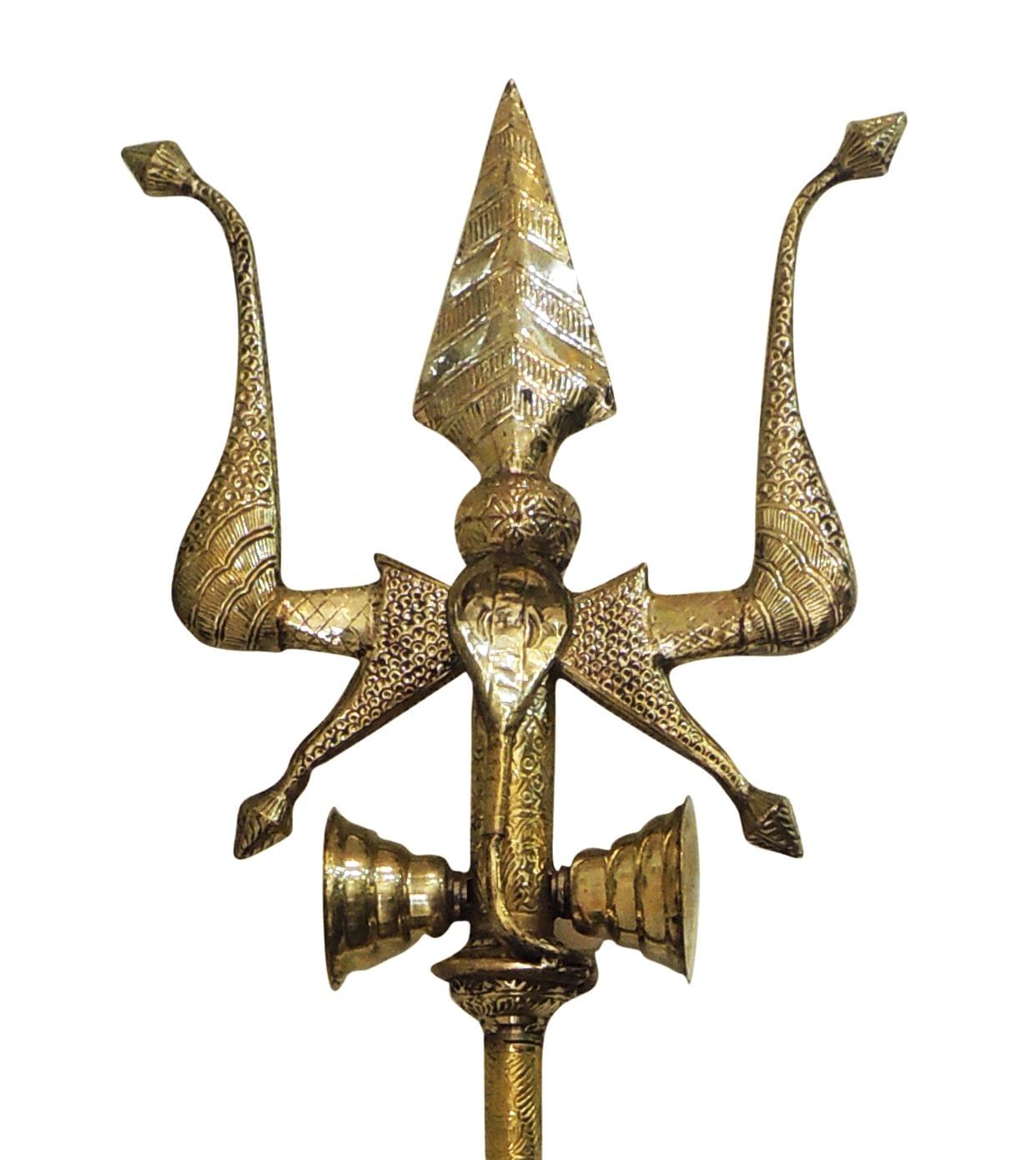 Brass Trishul — 79"