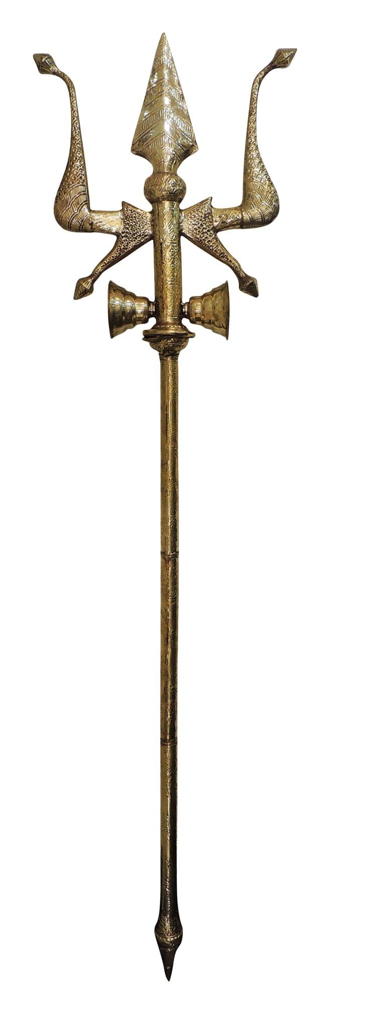 Brass Trishul — 79"