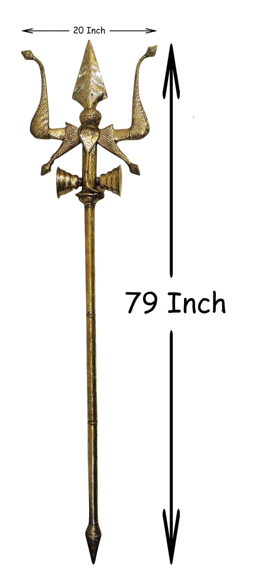 Brass Trishul — 79"