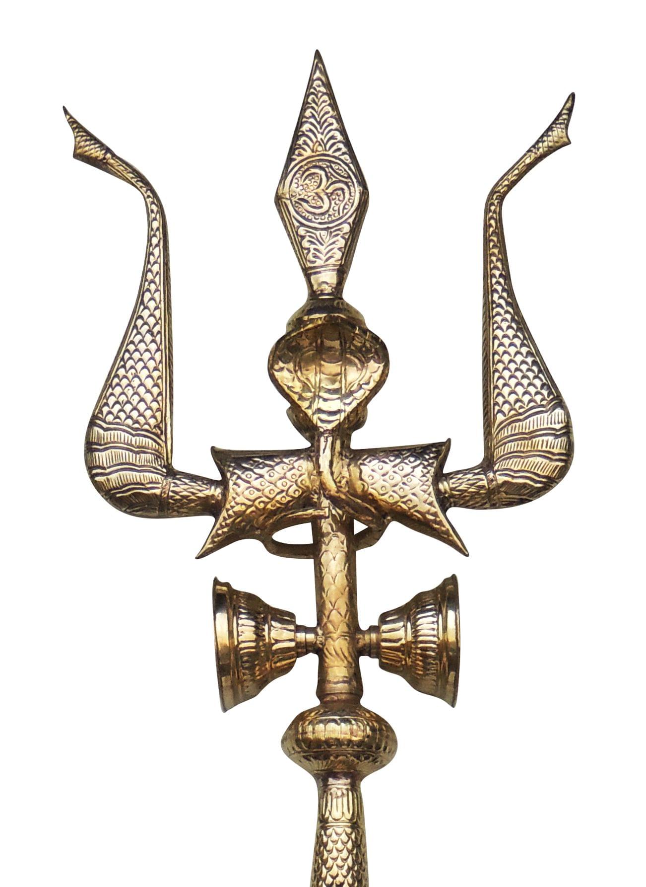 Brass Trishul — 74"