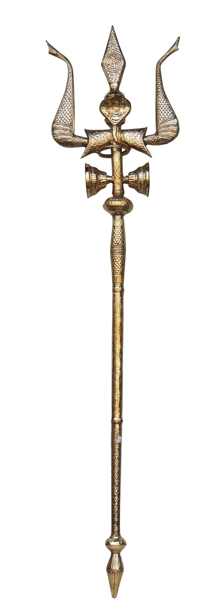 Brass Trishul — 74"