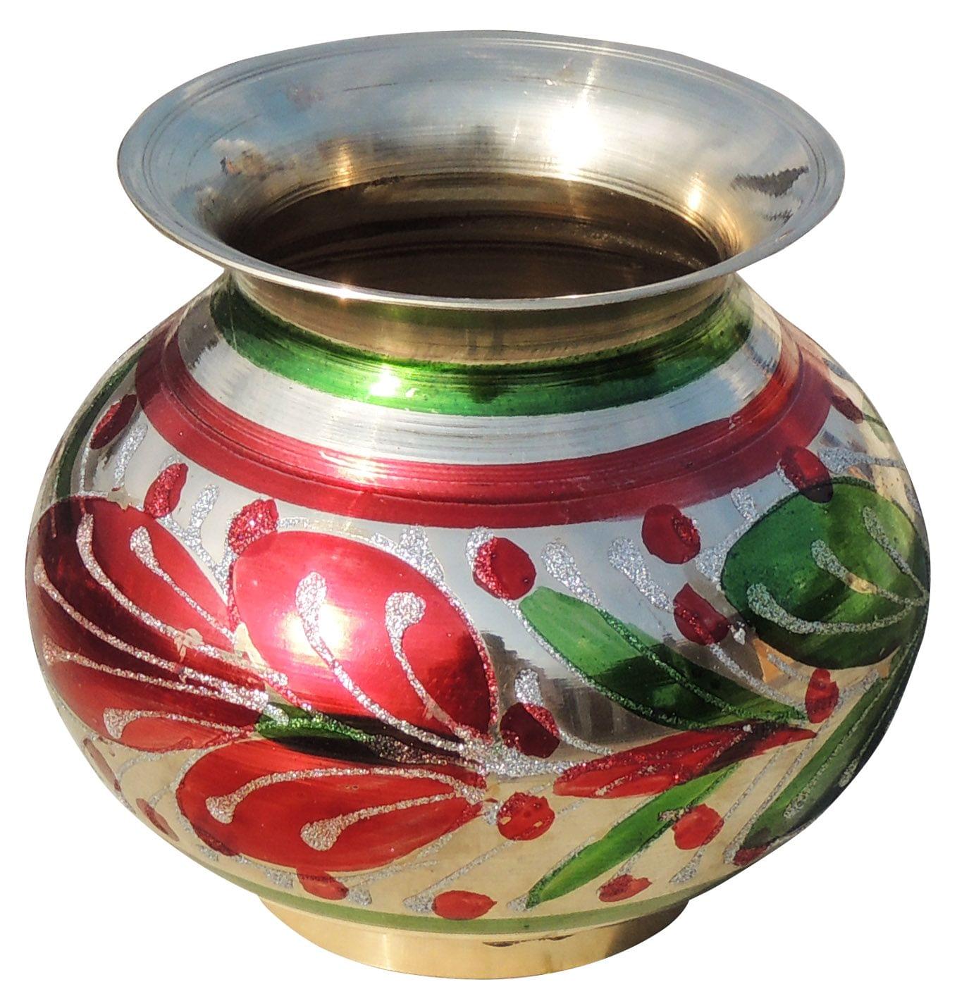 Brass Matki Colour No. 6, 600 ML — 4"
