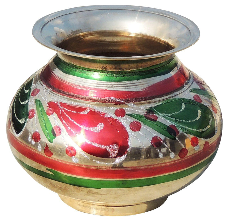 Brass Matki Colour no. 8, 800 ML — 4"