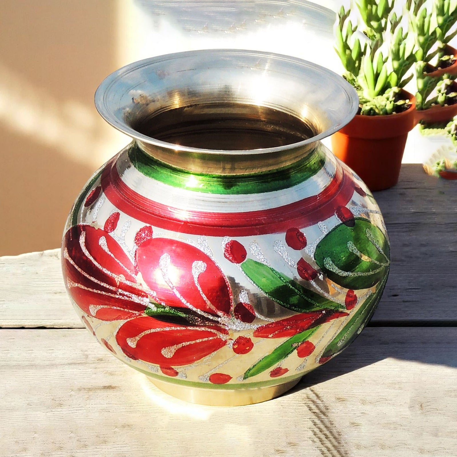 Brass Matki Colour No.16, 1.24 Liter — 5.6"