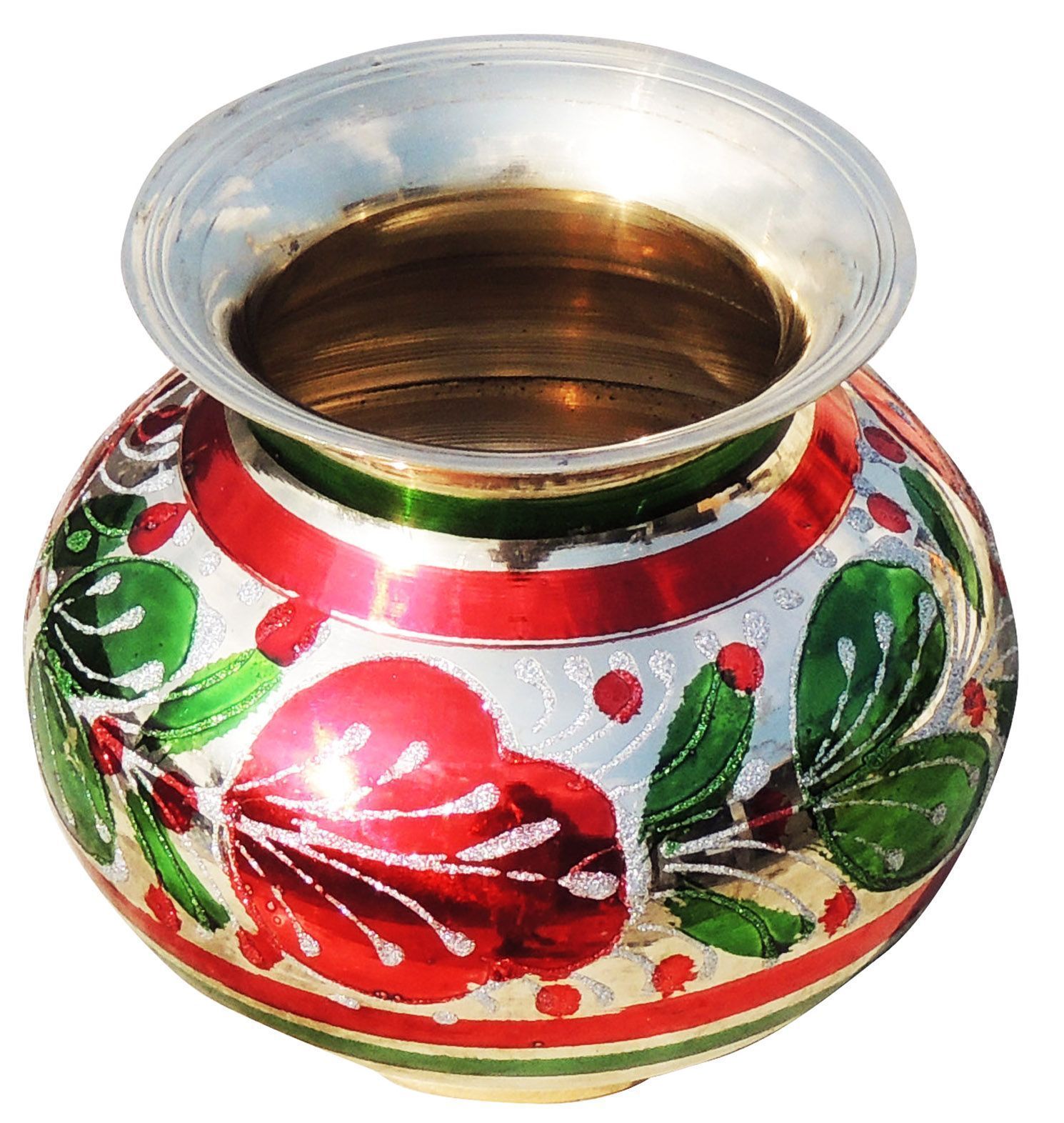Brass Matki Colour No.20, 1.7 Liter — 6"