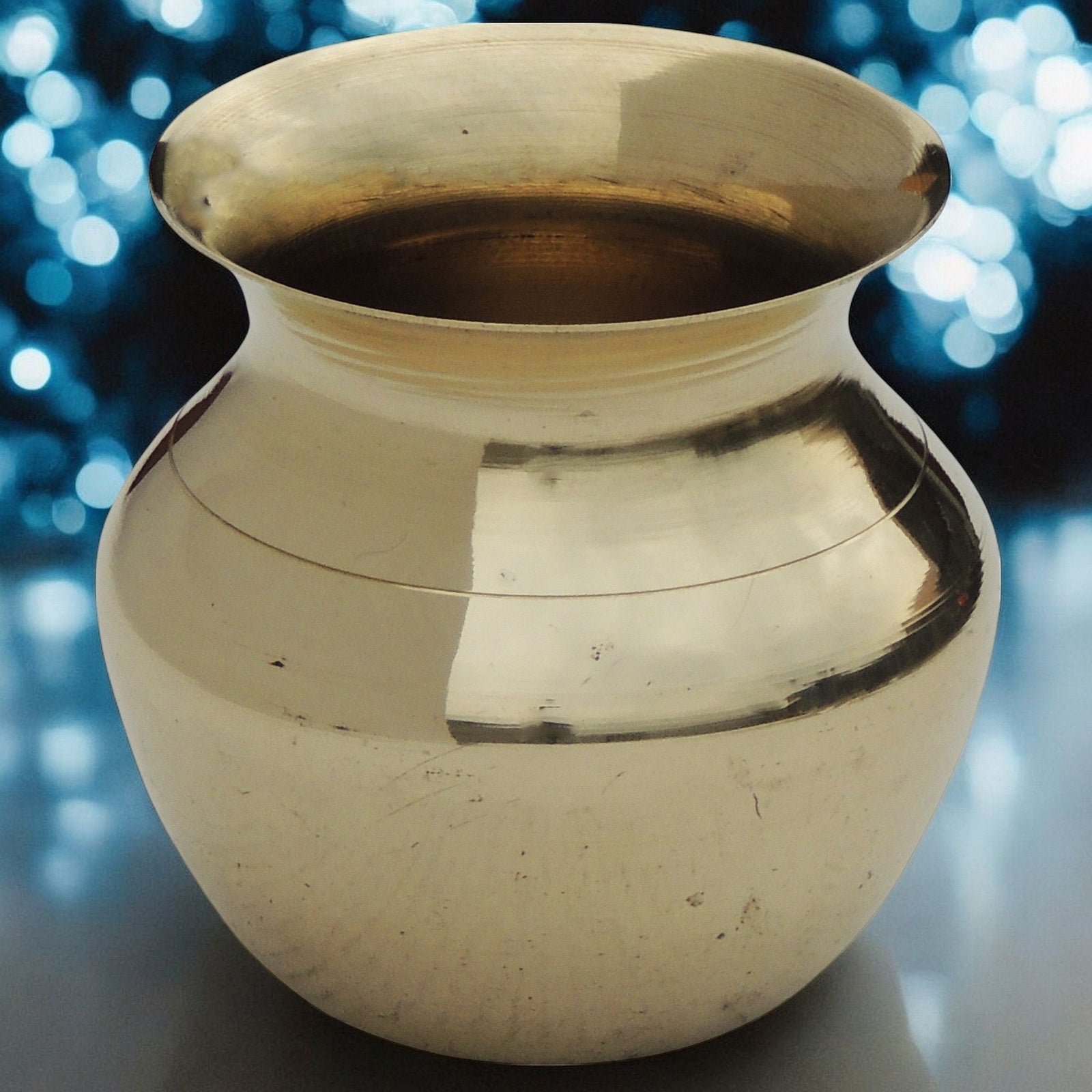 Brass Lota No. 4 , 300 ML — 3.4"