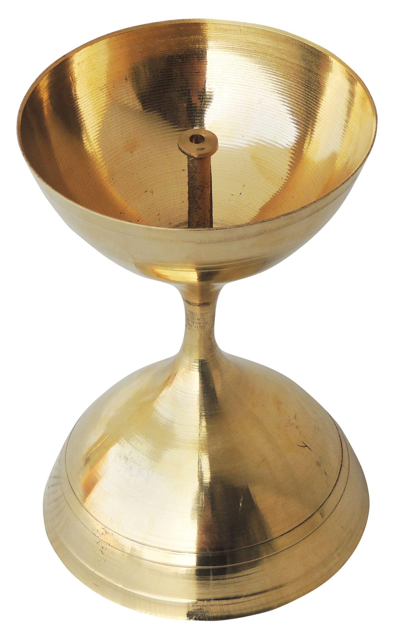 Brass Akhand Deepak No. 17 — 6"