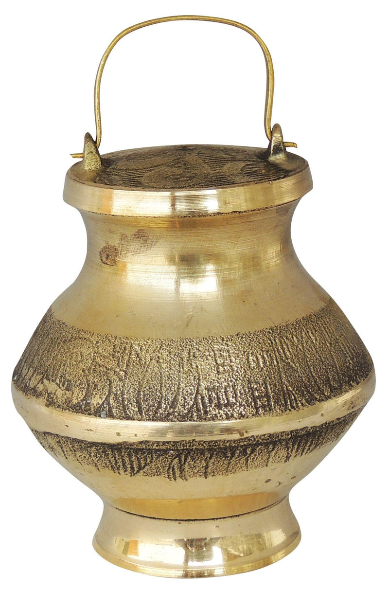Brass Ganga Jali No. 7 - 130 ml 2.8*2.8*4 inch — 4"