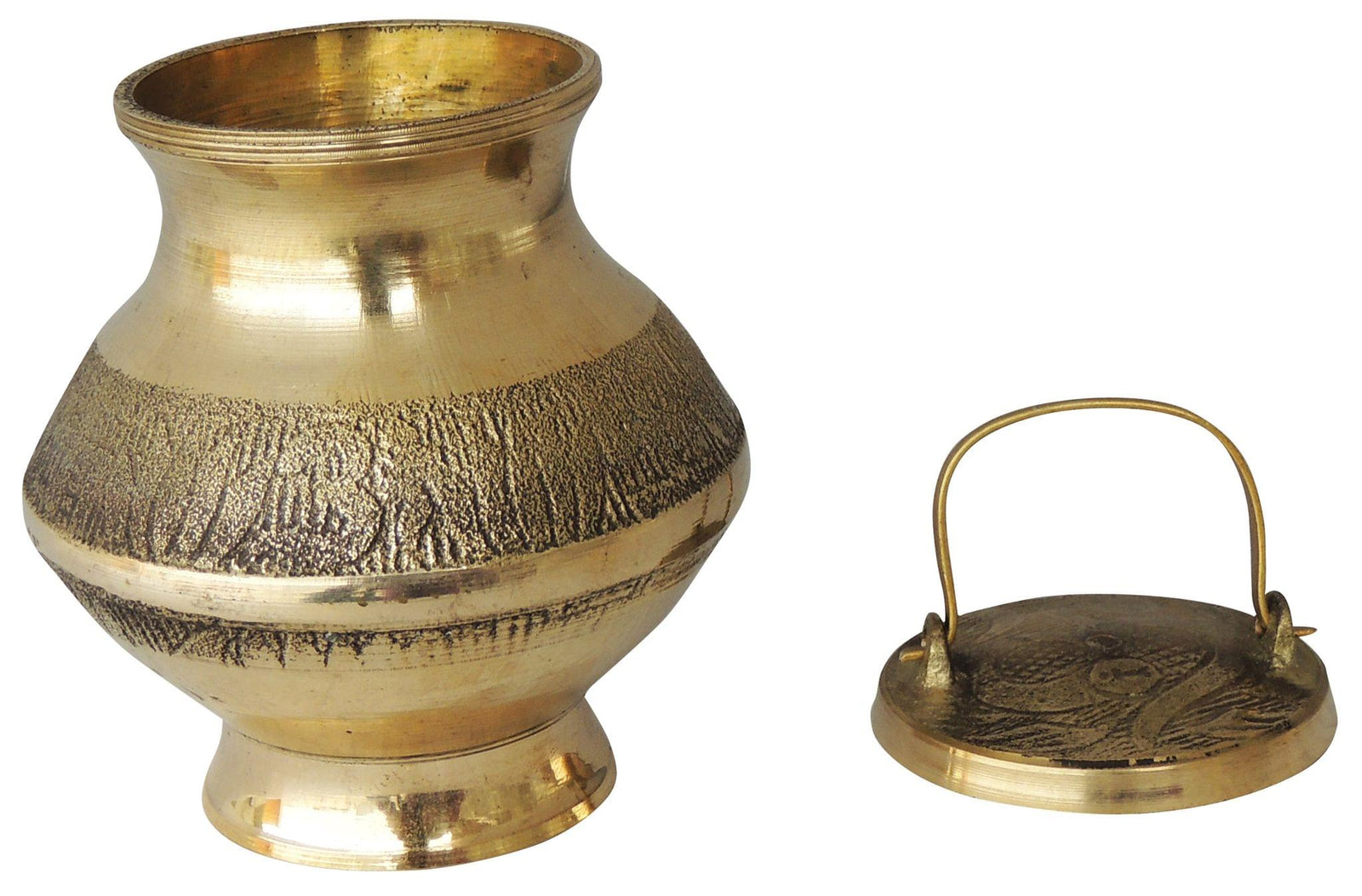 Brass Ganga Jali No. 7 - 130 ml 2.8*2.8*4 inch — 4"