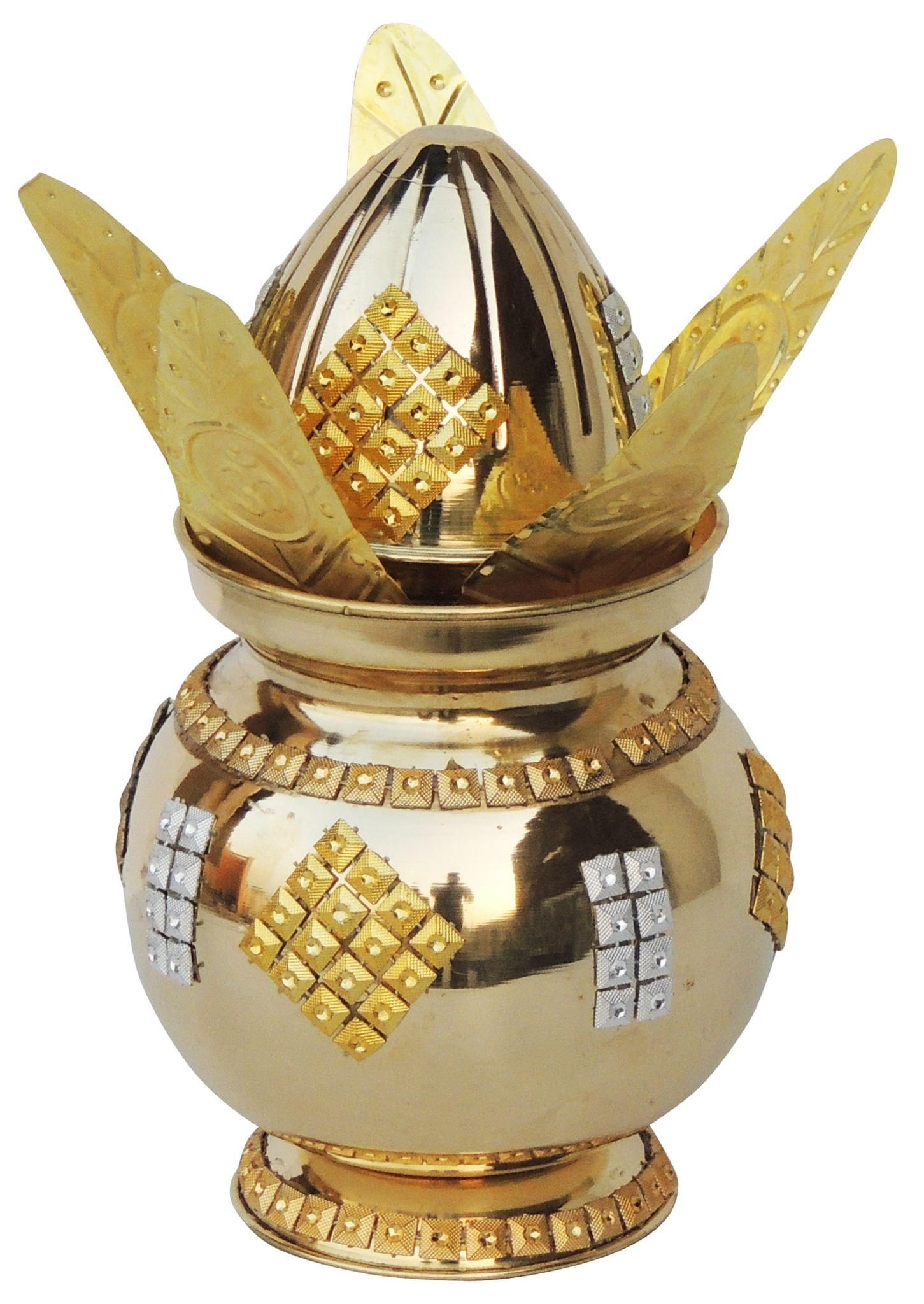 Brass Kalas Colour Lota , 900 ML — 8.5"