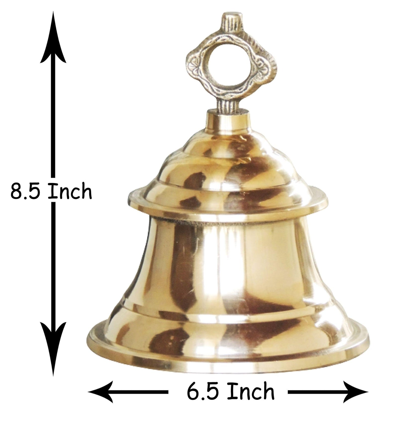 Brass Temple Pooja Bell, Ghanta — 8.5"