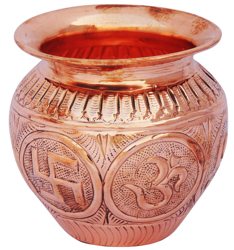 Copper Lota Chatai No. 10 , 900 ML — 5"
