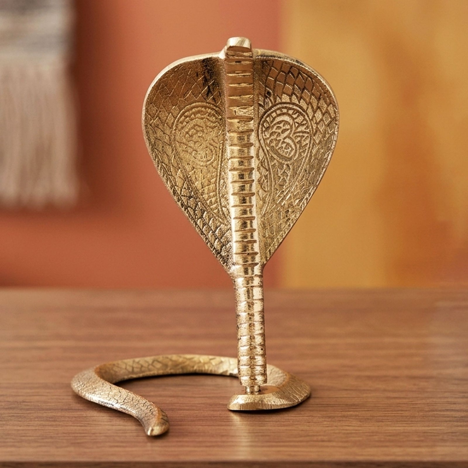 Brass Snake (For Shivling) — 7"