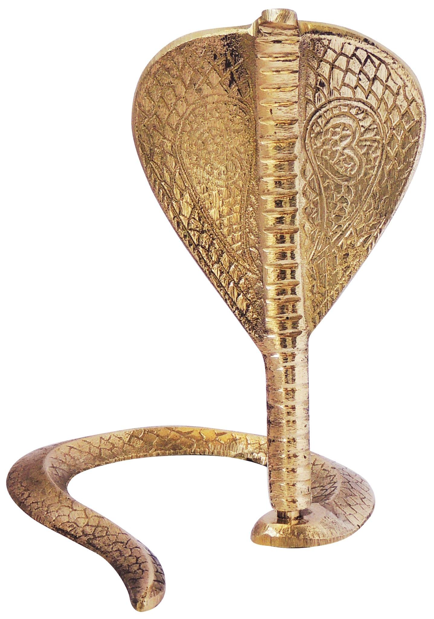 Brass Snake (For Shivling) — 7"