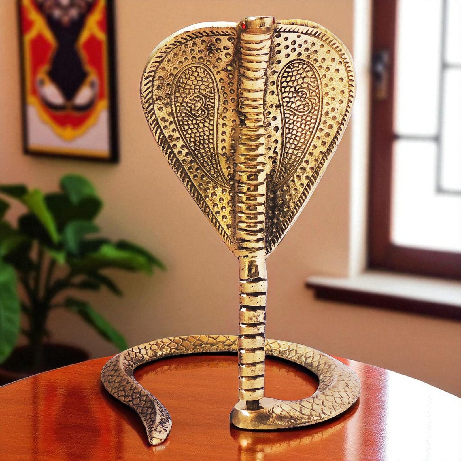 Brass Snake (for shivling) — 10"