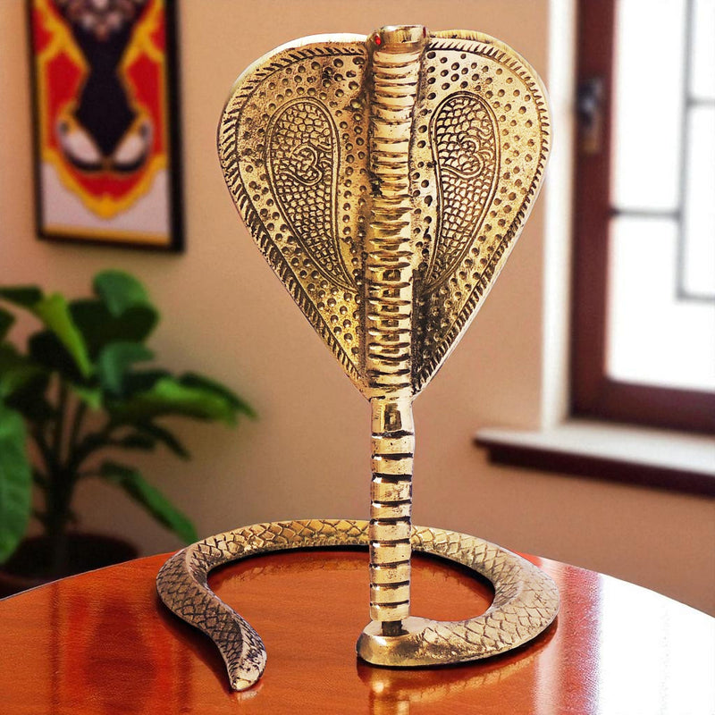 Brass Snake (for shivling) — 10"