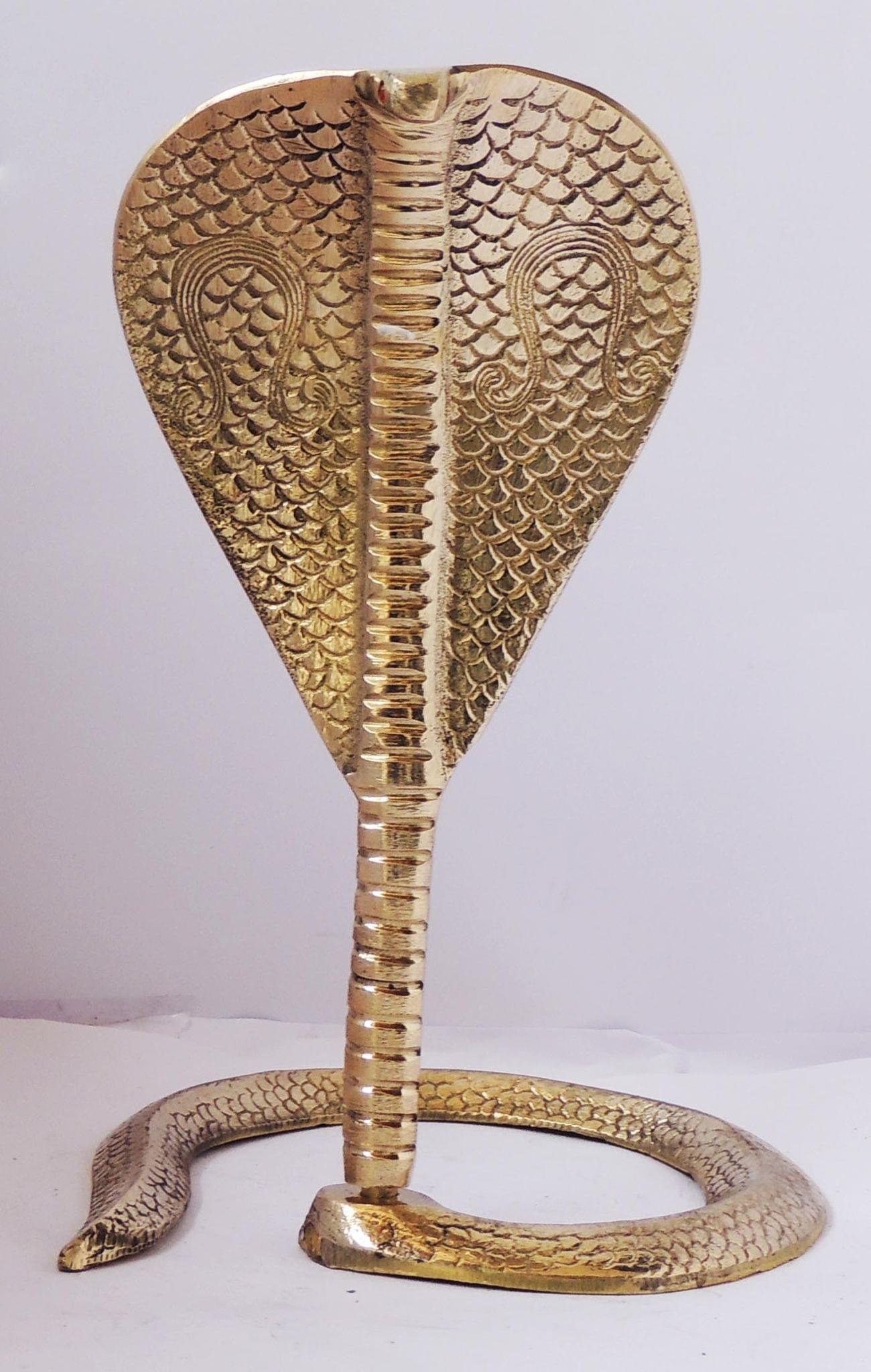 Brass Snake (for shivling) — 11.5"