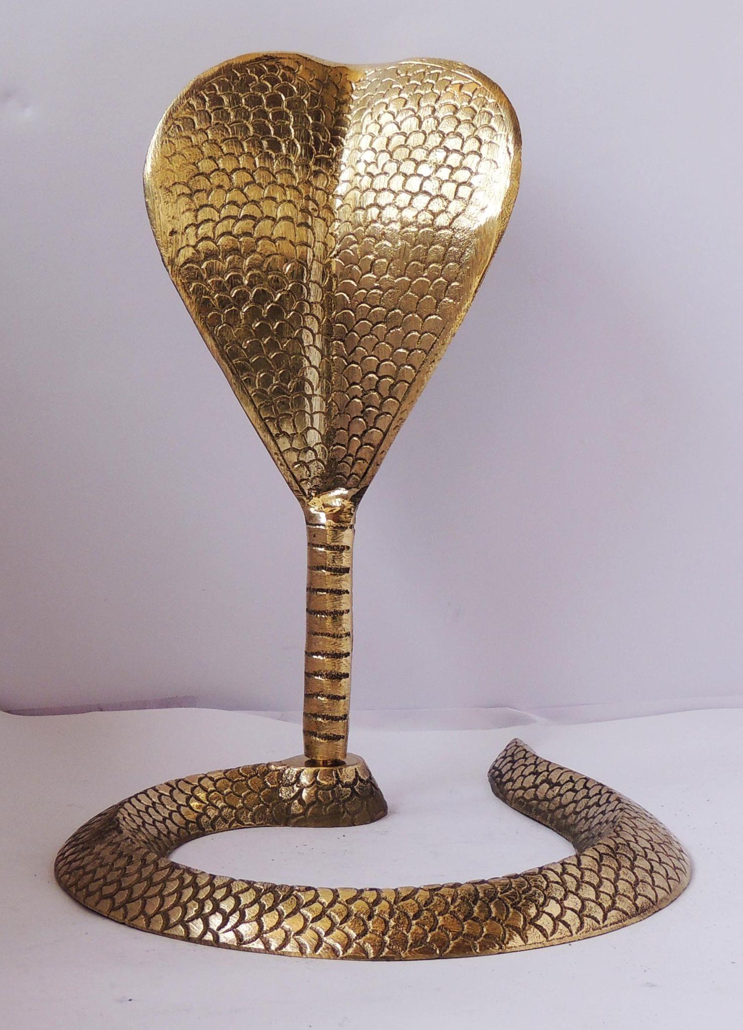 Brass Snake (for shivling) — 12"
