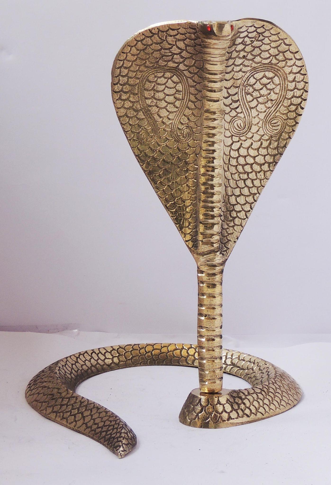 Brass Snake (for shivling) — 12"