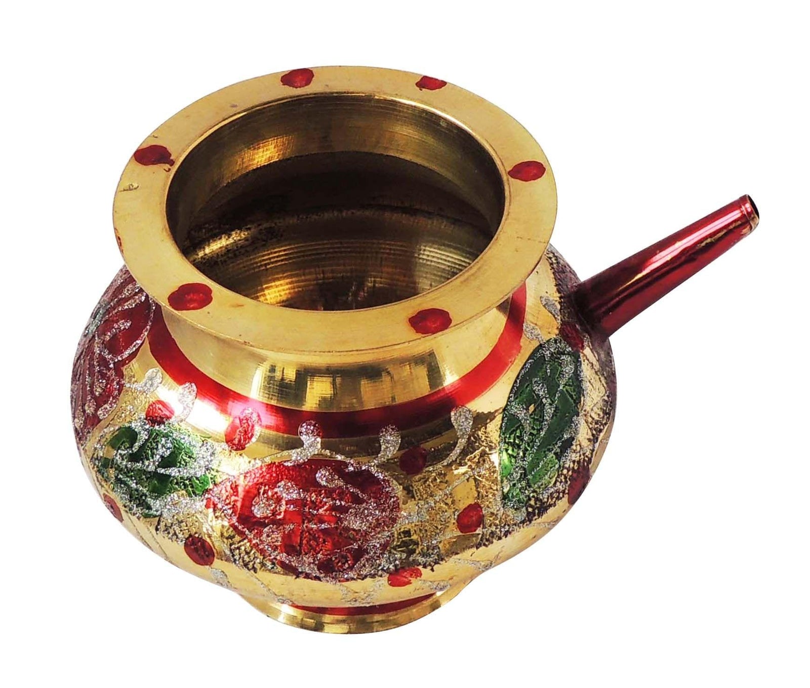 Brass Karwa Colour 10 , 300 ML — 3.8"