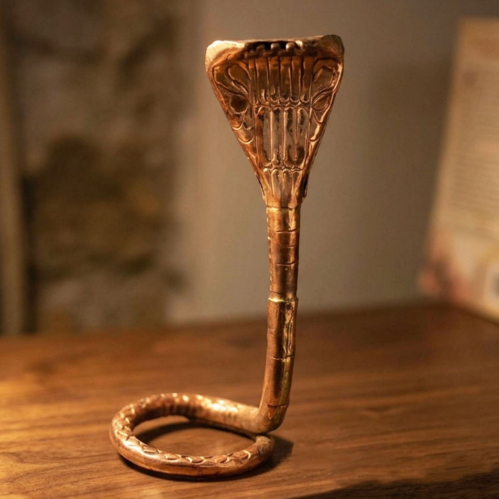 Brass Copepr Snake For Shivling Copepr Snake For Shivling — 11"
