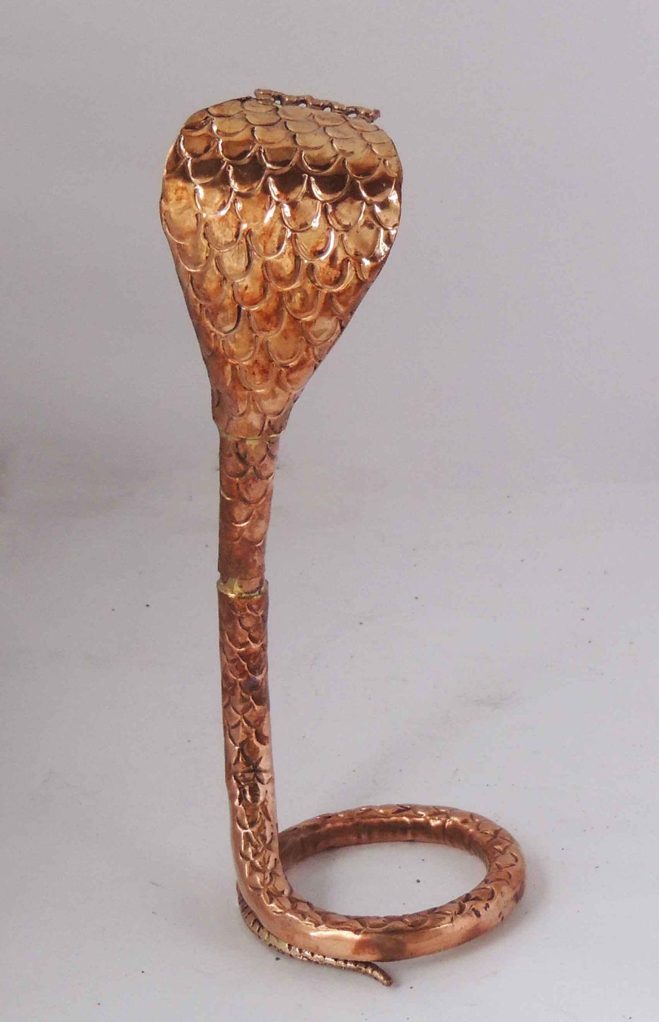 Brass Copepr Snake For Shivling Copepr Snake For Shivling — 11"