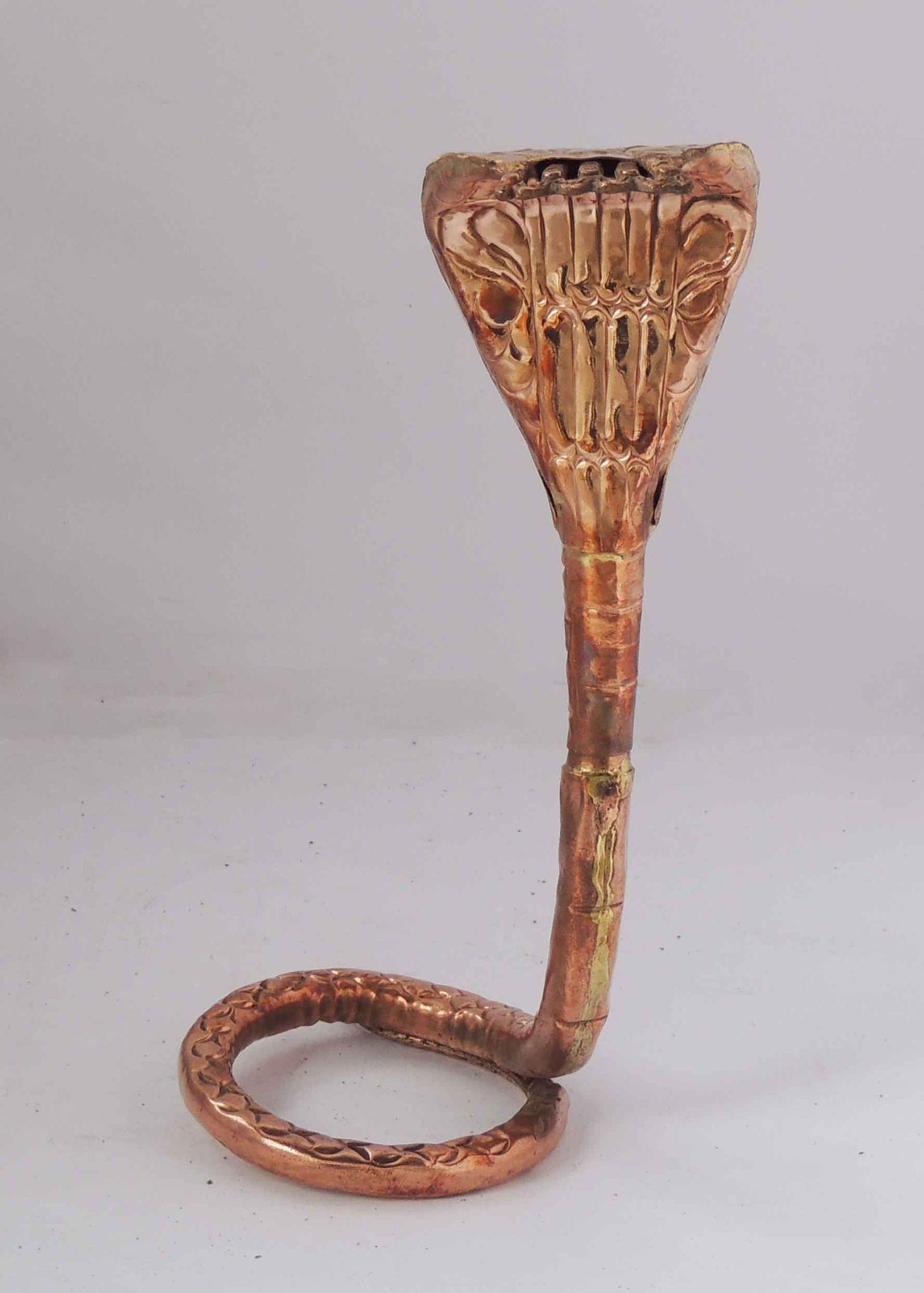 Brass Copepr Snake For Shivling Copepr Snake For Shivling — 11"