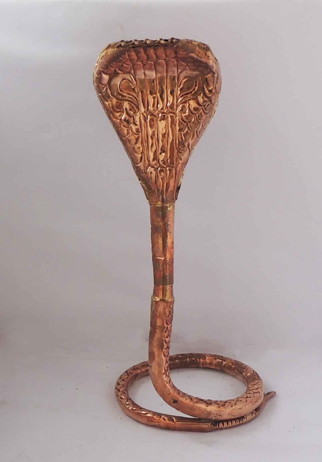 Copper Panch Mukhi Snake — 13.4"