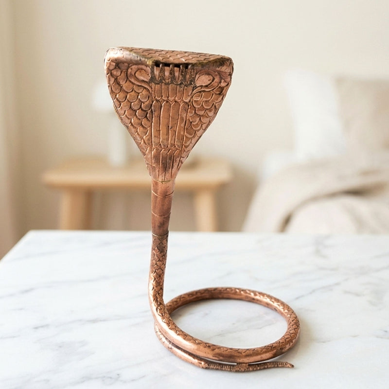 Copper Panch Mukhi Snake — 18"