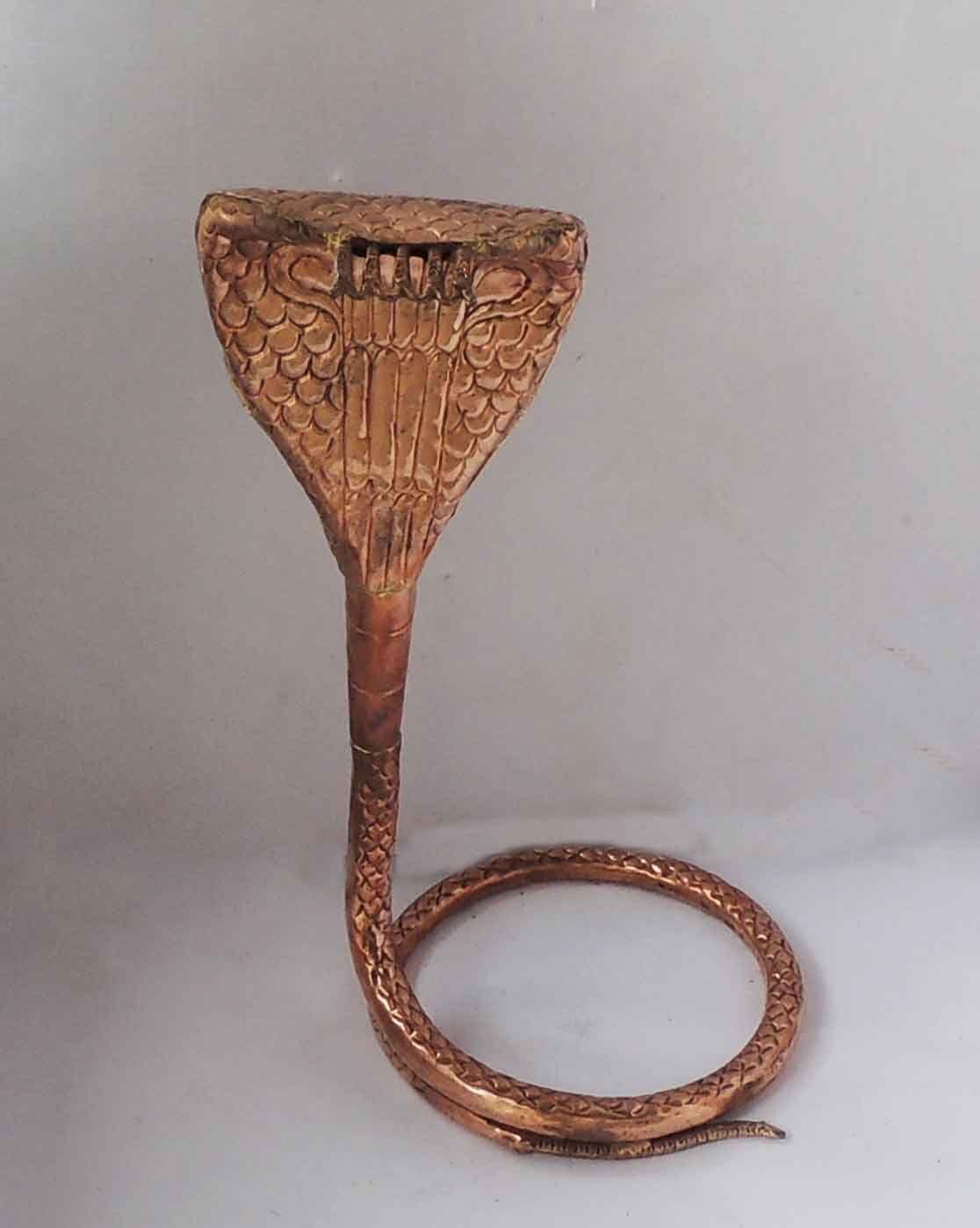 Copper Panch Mukhi Snake — 18"