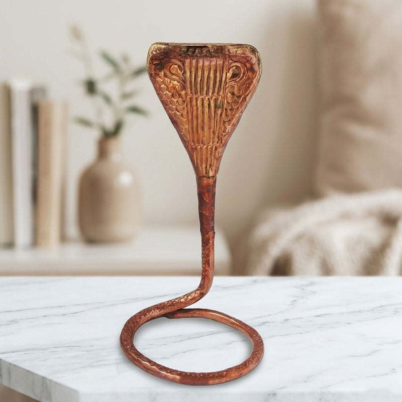 Copper Panch Mukhi Snake — 19"