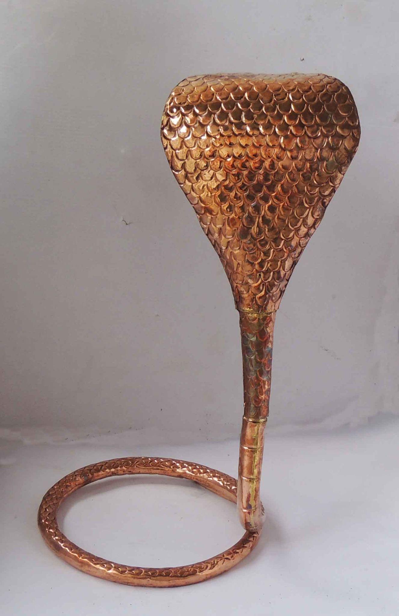Copper Panch Mukhi Snake — 19"