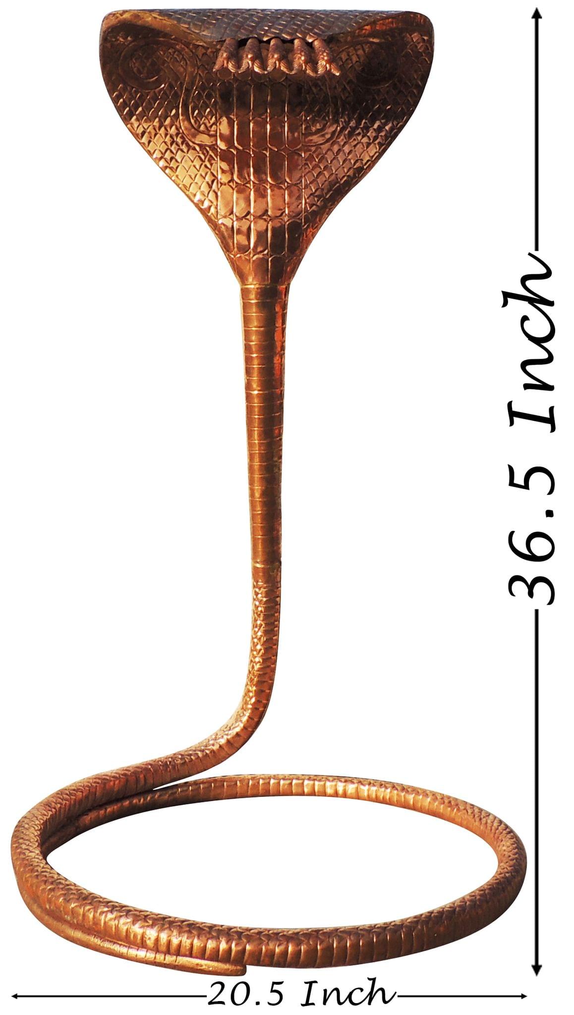 Copper Shivling Big Snake — 36.5"