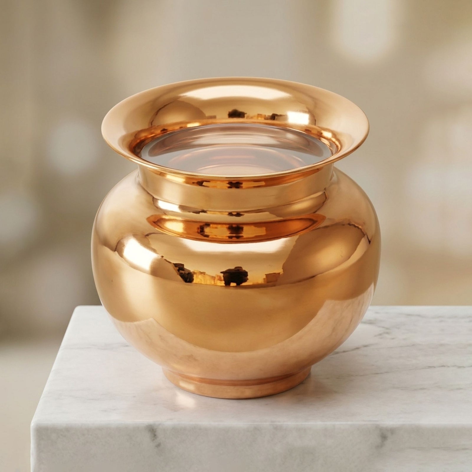 Copper Lota, 400 ML — 3.8"