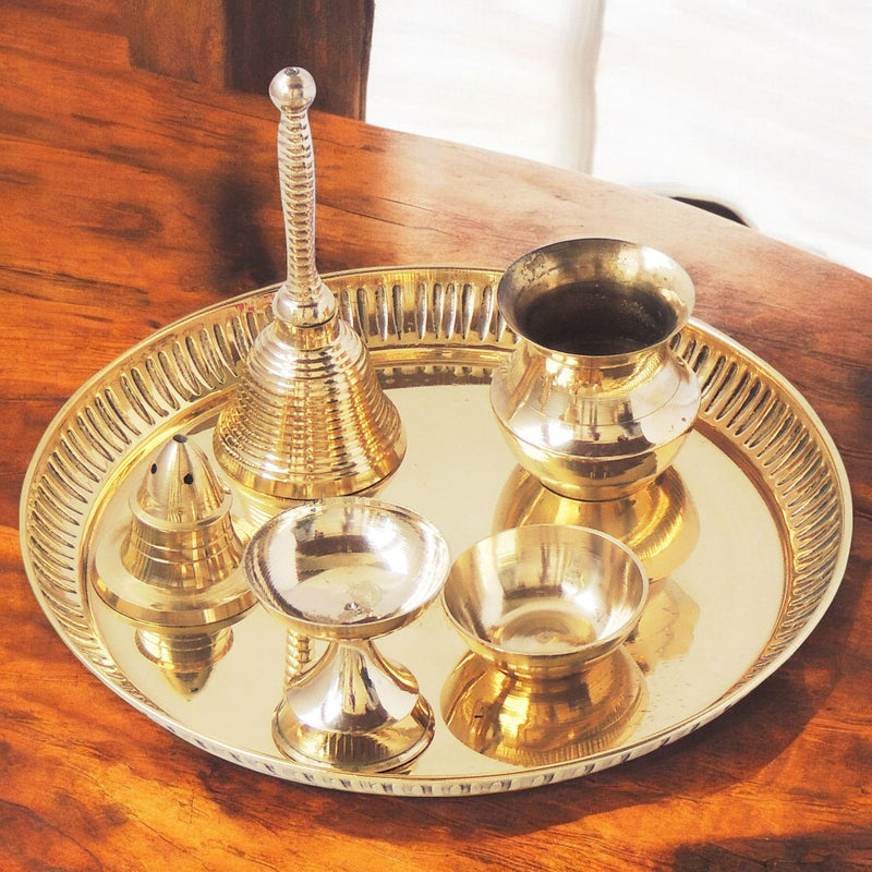 Brass Puja Plate — 0.5"