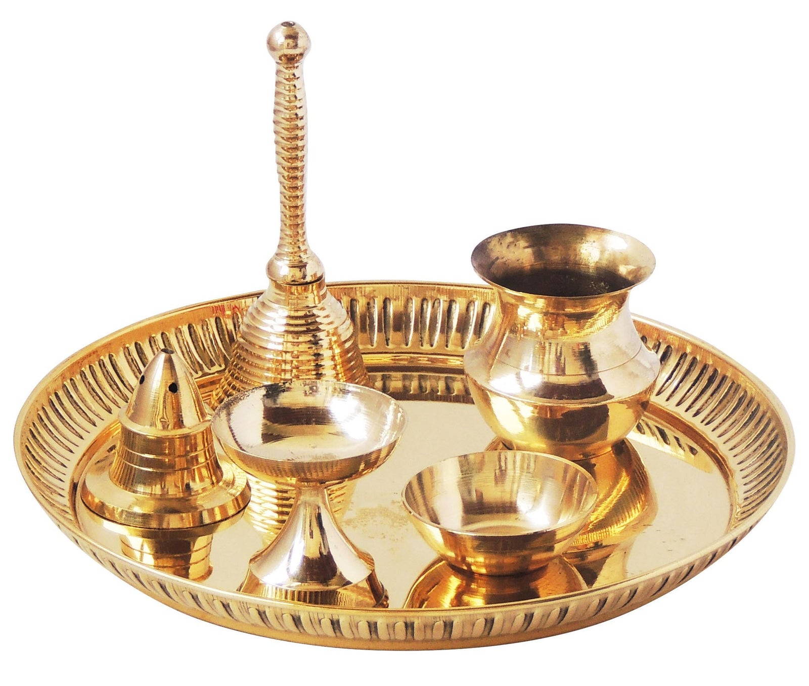 Brass Puja Plate — 0.5"