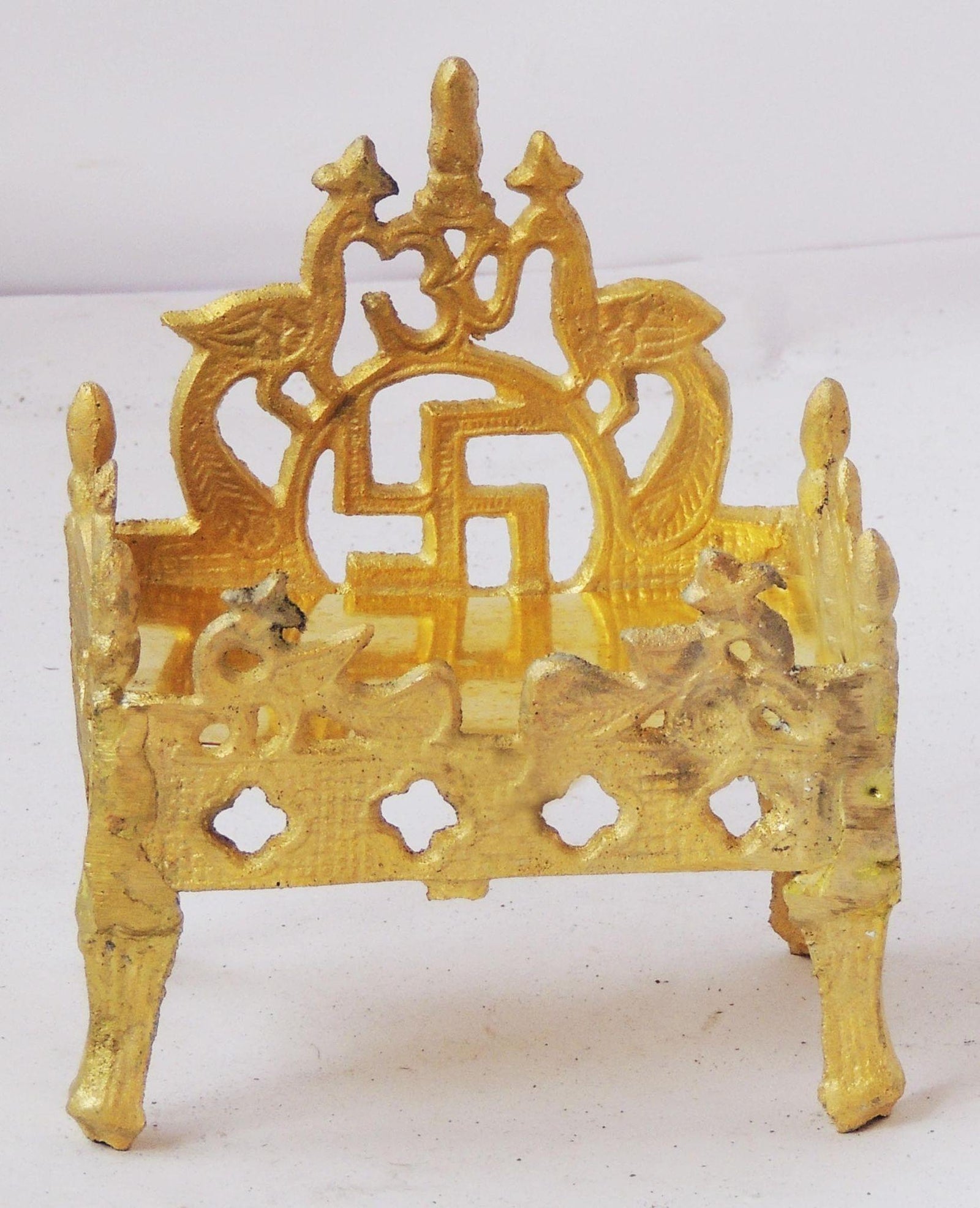 Brass Shingasan Dhalai For — 5.4"