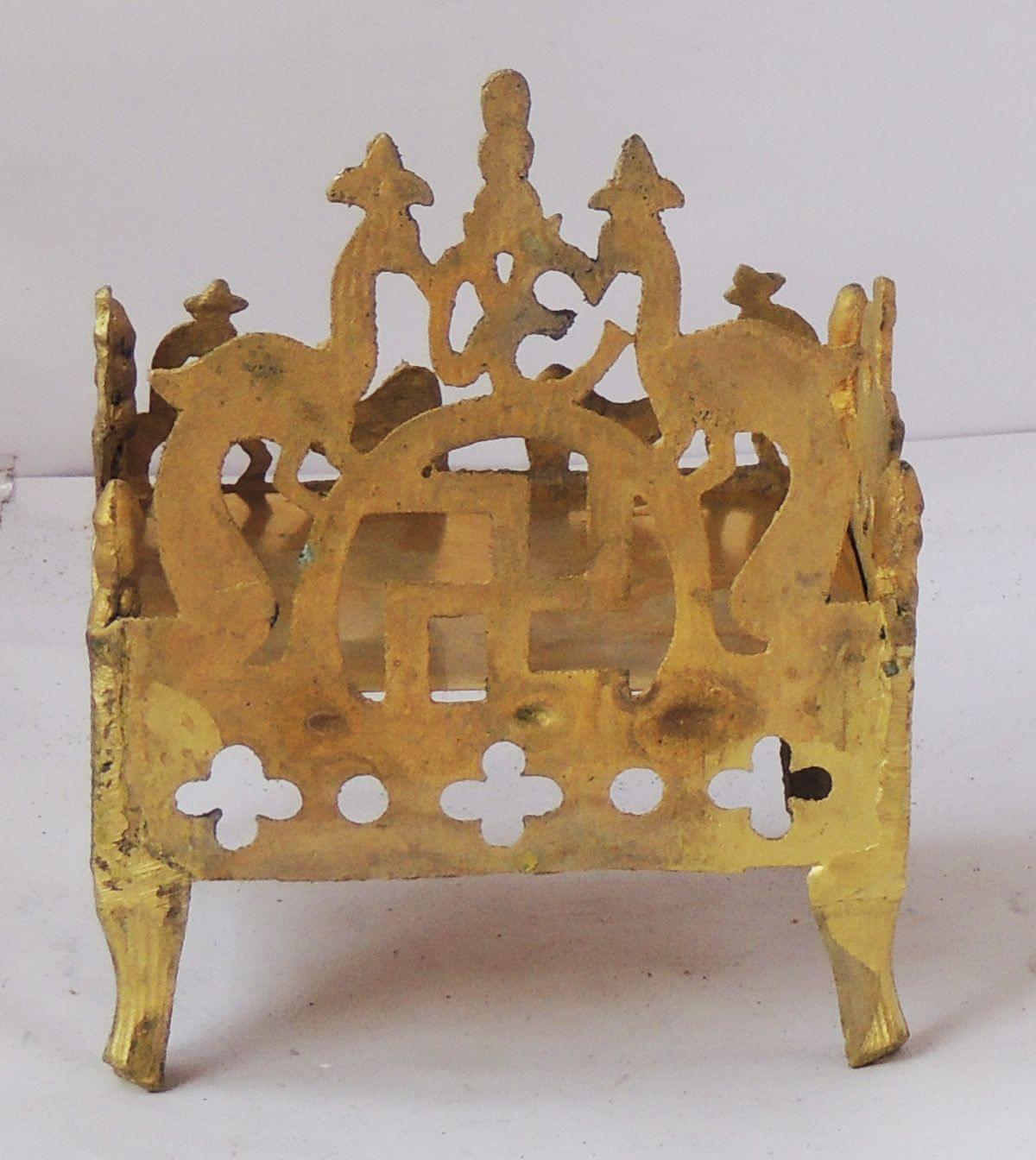 Brass Shingasan Dhalai For — 9"